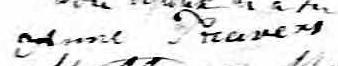 Signature de Anne Travers: 18 octobre 1831 Signature de Anne Travers: 18 octobre 1831