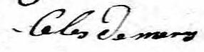 Signature de Celes Demers: 15 avril 1823 Signature de Celes Demers: 15 avril 1823