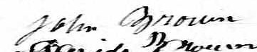 Signature de John Brown: 17 avril 1866 Signature de John Brown: 17 avril 1866