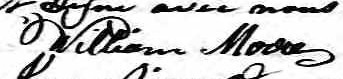 Signature de William Moore: 12 mai 1847 Signature de William Moore: 12 mai 1847