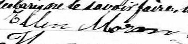 Signature d'Ellen Moran: 27 avril 1870 Signature d'Ellen Moran: 27 avril 1870