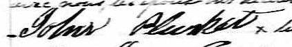 Signature de John Plunkett: 27 juillet 1847 Signature de John Plunkett: 27 juillet 1847