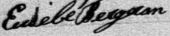 Signature d'Eusèbe Bergeron: 23 janvier 1888 Signature d'Eusèbe Bergeron: 23 janvier 1888