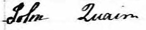 Signature de John Quain: 15 mai 1847