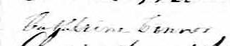 Signature de Catherine Connor: 29 septembre 1868 Signature de Catherine Connor: 29 septembre 1868