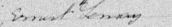 Signature d'Ernest Lemay: 8 janvier 1894