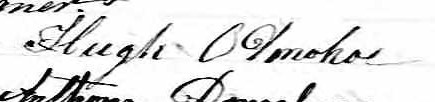 Signature de Hugh O'Donoho: 28 août 1864 Signature de Hugh O'Donoho: 28 août 1864