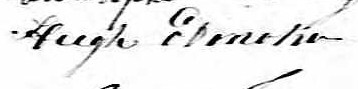 Signature de Hugh O'Donoho: 16 janvier 1866 Signature de Hugh O'Donoho: 16 janvier 1866