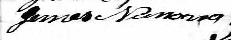 Signature de James Nunonn: 13 mai 1851 Signature de James Nunonn: 13 mai 1851