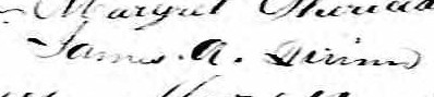 Signature de James A. Quinn: 17 janvier 1860 Signature de James A. Quinn: 17 janvier 1860