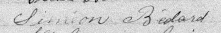 Signature de Siméon Bédard: 26 décembre 1897 Signature de Siméon Bédard: 26 décembre 1897