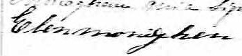 Signature d'Elen Monaghan: 20 octobre 1858 Signature d'Elen Monaghan: 20 octobre 1858