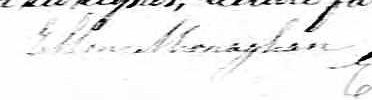 Signature d'Ellen Monaghan: 27 janvier 1868 Signature d'Ellen Monaghan: 27 janvier 1868