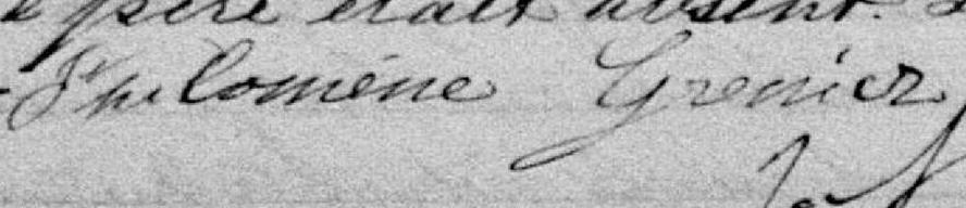 Signature de Philomène Grenier: 21 mars 1888