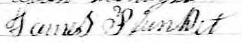 Signature de James Plunket: 29 juillet 1862 Signature de James Plunket: 29 juillet 1862