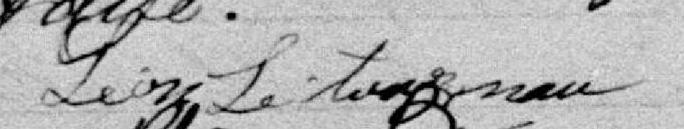 Signature de Leon Letourneau: 17 mars 1887 Signature de Leon Letourneau: 17 mars 1887