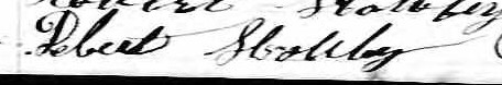 Signature de Robert Houley: 19 avril 1864 Signature de Robert Houley: 19 avril 1864