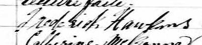 Signature de Frederick Hawkins: 30 janvier 1869 Signature de Frederick Hawkins: 30 janvier 1869