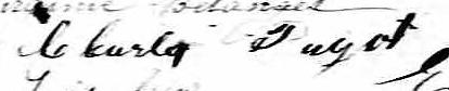 Signature de Charles Pagot: 6 juillet 1869 Signature de Charles Pagot: 6 juillet 1869