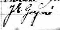 Signature de J.E. Gagné: 8 juillet 1873 Signature de J.E. Gagné: 8 juillet 1873