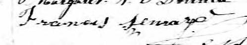 Signature de Francis Semard: 15 février 1876 Signature de Francis Semard: 15 février 1876