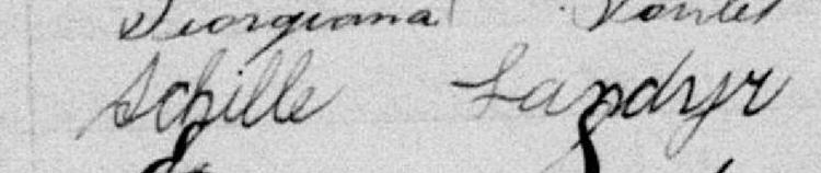Signature de Achille Landyr: 10 juillet 1899 Signature de Achille Landyr: 10 juillet 1899
