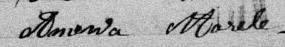 Signature d'Amenda Morele: 16 juillet 1878 Signature d'Amenda Morele: 16 juillet 1878