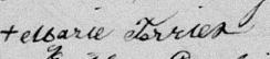 Signature de Marie Terrien: 9 septembre 1878