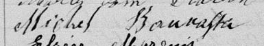Signature de Michel Bourassa: 9 septembre 1878 Signature de Michel Bourassa: 9 septembre 1878