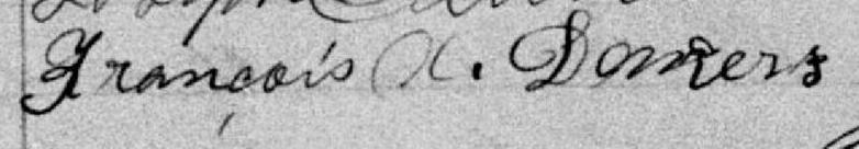 Signature de François X. Demers: 5 août 1895 Signature de François X. Demers: 5 août 1895