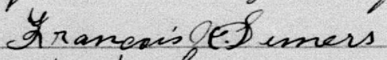 Signature de François Demers: 30 septembre 1896 Signature de François Demers: 30 septembre 1896