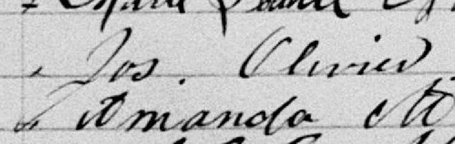 Signature de Jos Olivier: 24 août 1891 Signature de Jos Olivier: 24 août 1891