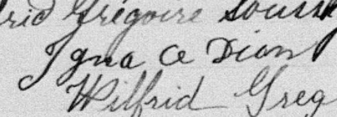 Signature de Ignace Dion: 10 avril 1894 Signature de Ignace Dion: 10 avril 1894