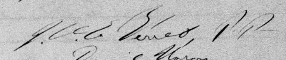 Signature de Révérend Joseph-Olivier-Edmond Verret: 6 mai 1895