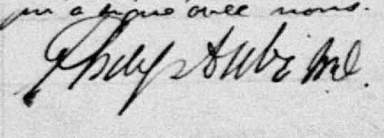Signature de Philippe Dubé M.D.: 19 novembre 1897 Signature de Philippe Dubé M.D.: 19 novembre 1897