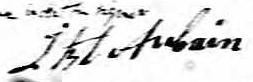 Signature de JBt Aubain: 31 juillet 1832 Signature de JBt Aubain: 31 juillet 1832