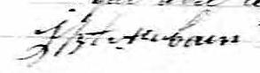 Signature de JBt Aubain: 19 avril 1833 Signature de JBt Aubain: 19 avril 1833