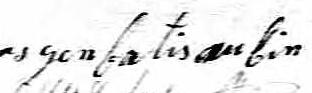 Signature de Gen Batis Aubin: 19 décembre 1835 Signature de Gen Batis Aubin: 19 décembre 1835