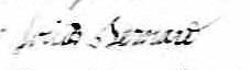 Signature de Louis Bernard: 21 janvier 1799 Signature de Louis Bernard: 21 janvier 1799