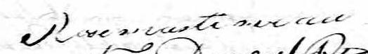 Signature de Rose Martineau: 3 octobre 1803 Signature de Rose Martineau: 3 octobre 1803