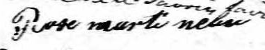 Signature de Rose Martinau: 10 septembre 1823 Signature de Rose Martinau: 10 septembre 1823
