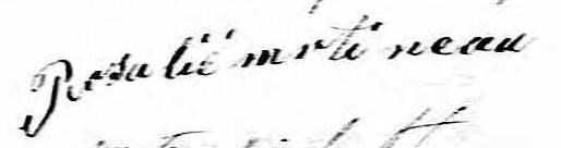 Signature de Rosalie Martineau: 3 juillet 1831 Signature de Rosalie Martineau: 3 juillet 1831