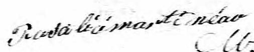 Signature de Rosalie Martineau: 10 octobre 1831 Signature de Rosalie Martineau: 10 octobre 1831