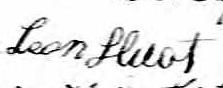 Signature de Leon Huot: 23 janvier 1837