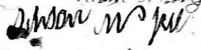 Signature de Susan McGill: 28 juin 1819 Signature de Susan McGill: 28 juin 1819