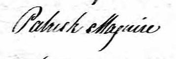 Signature de Patrick Maguire: 15 mars 1824 Signature de Patrick Maguire: 15 mars 1824