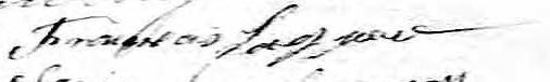Signature de François Lagueux: 14 février 1832