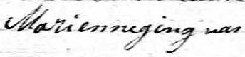 Signature de Marienne Gingras: 21 octobre 1838
