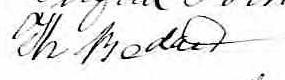 Signature de Th Bedard: 25 novembre 1870 Signature de Th Bedard: 25 novembre 1870