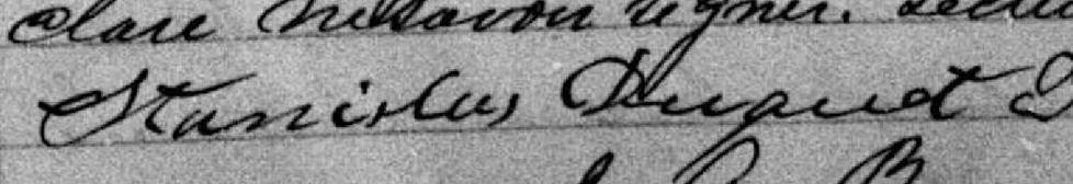Signature de Stanislas Duquet: 17 mars 1878 Signature de Stanislas Duquet: 17 mars 1878